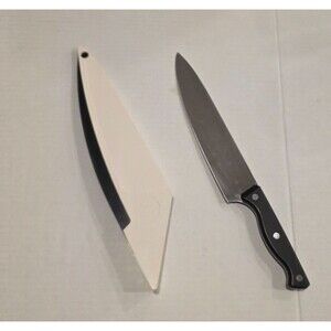 Pampered Chef Chef's Knife With Self Sharpening Case 8" Blade #1047 Retired